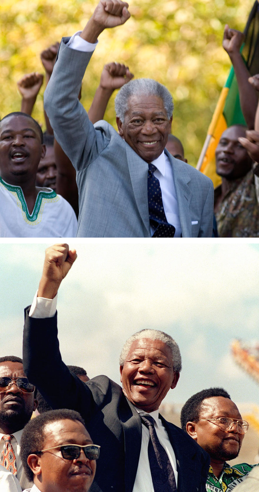 Morgan Freeman As Nelson Mandela In Invictus (2009)