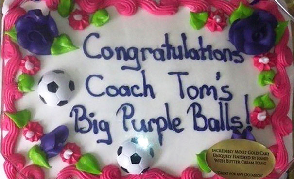 Coach Tom´s Big Purple Balls!