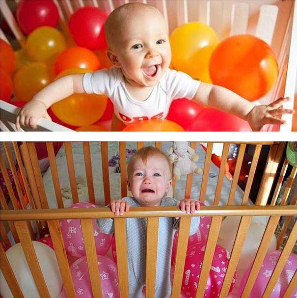 Baby With Balloons. Nailed It
