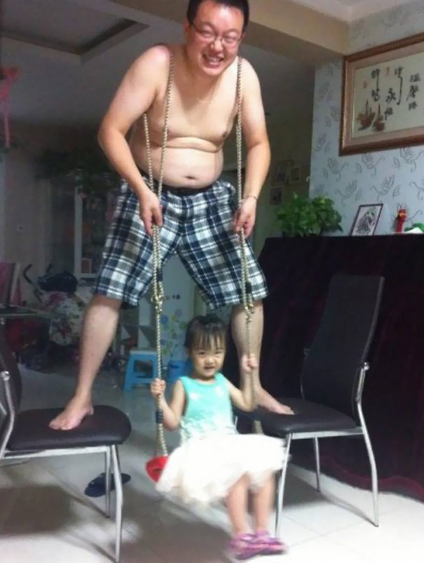 She Wanted A Swing So He Became One