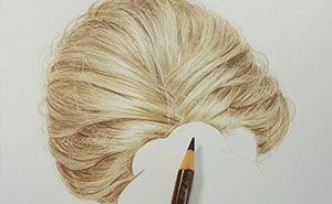 Hyperrealistic Hair Drawing By EmmyKalia