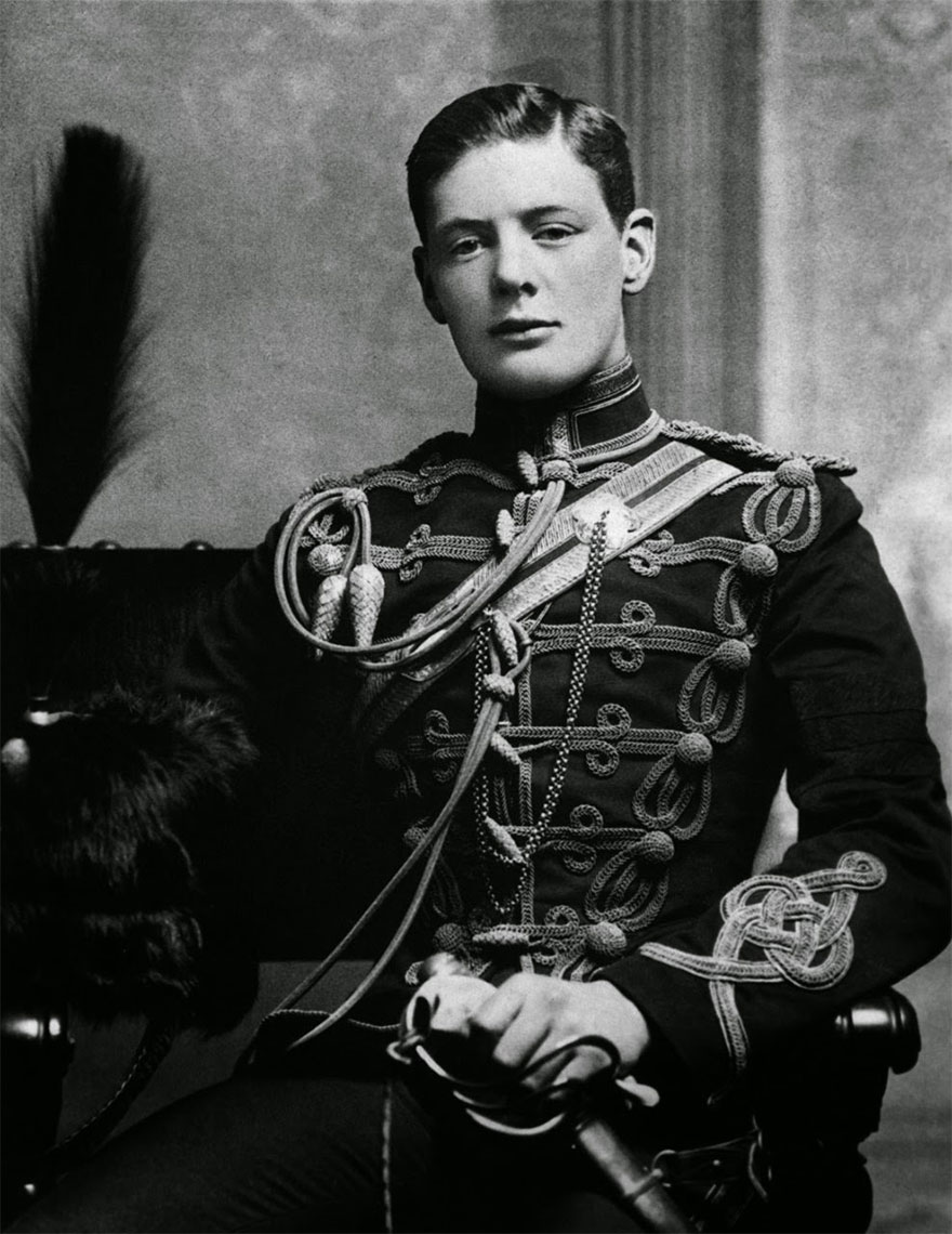 A Rare Shot Of A Young Winston Churchill, 1895