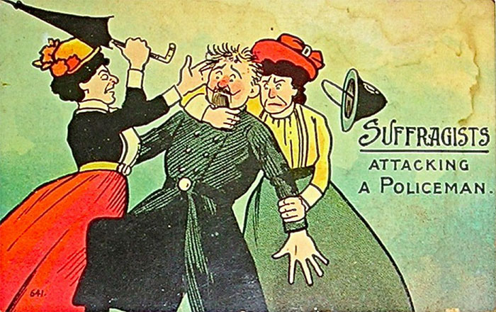 20th Century Propaganda Postcards Against Women's Rights Are Shocking 