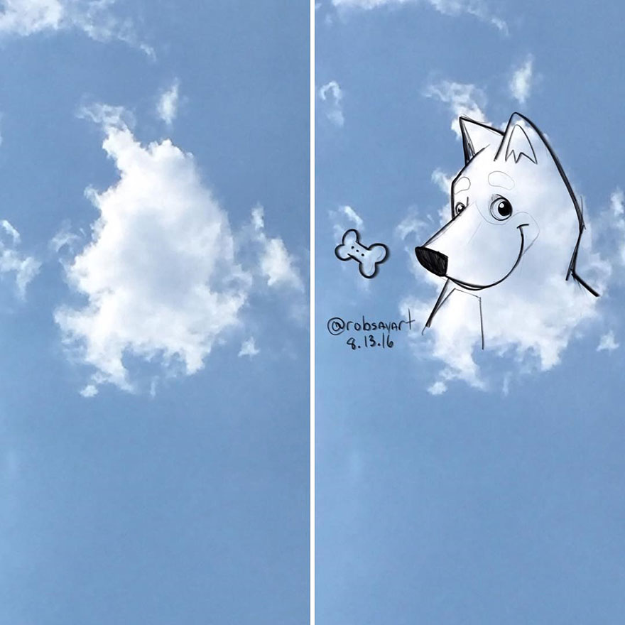 I Use Clouds To Perform Shape Studies As Daily Warmups For My Illustrations & Character Designs