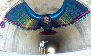 Flying Eagle Mural In Spain By Spaik