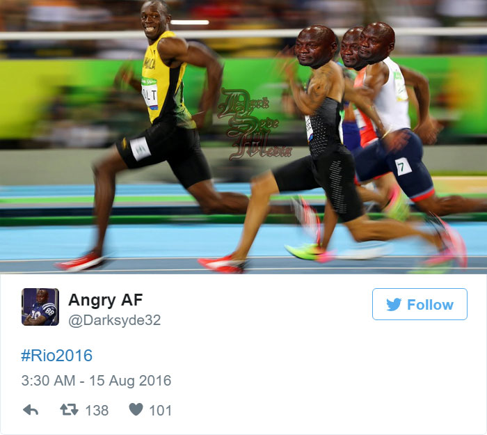 The Funniest Tweets About Usain Bolt's Mid Race Smile