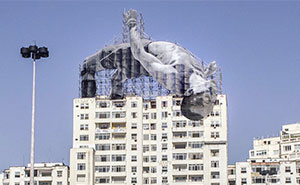 French Artist JR Installs Giant Athletes Across Rio's Urban Landscape For 2016 Olympic Games
