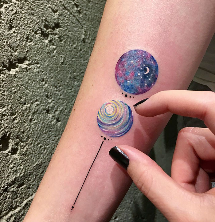 Miniature Circular Tattoo