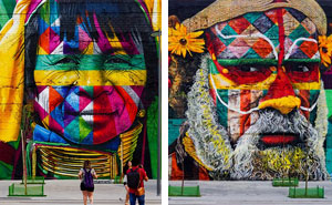 Brazilian Graffiti Artist Creates World's Largest Street Mural For The Rio Olympics
