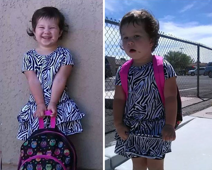 Before And After First Day Of School
