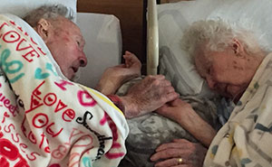 100-Year-Old Man Can't Let Go Of His Dying Wife's Hand After 77 Years Of Marriage
