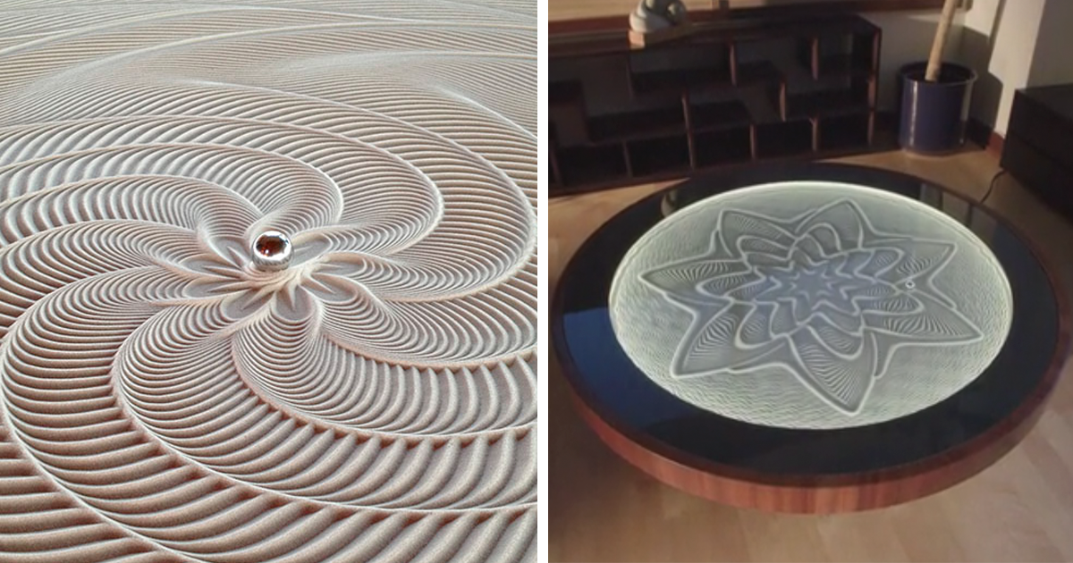 Sisyphus Mesmerizing Sand Drawing Tables By Bruce Shapiro