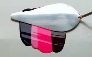 Oddly Satisfying Paint Smearing By Annette Labedzki