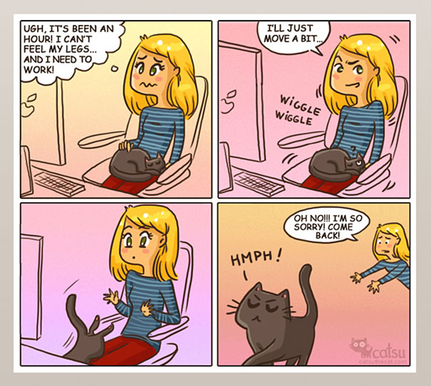 15+ Comics That Purrfectly Capture Life With Cats Bored Panda