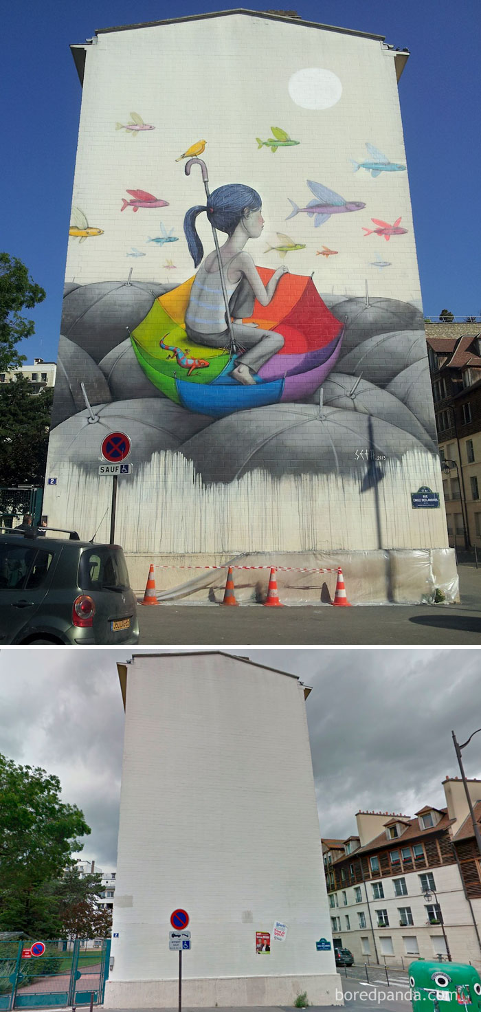 Umbrella Mural, Paris, France