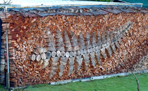 Artistic Woodpile