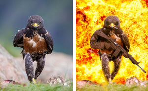 This Badass Hawk Just Sparked The Most Intense Photoshop Battle Ever (10+ Pics)