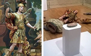 18th Century Statue Destroyed By A Tourist Taking A Picture In Lisbon Museum