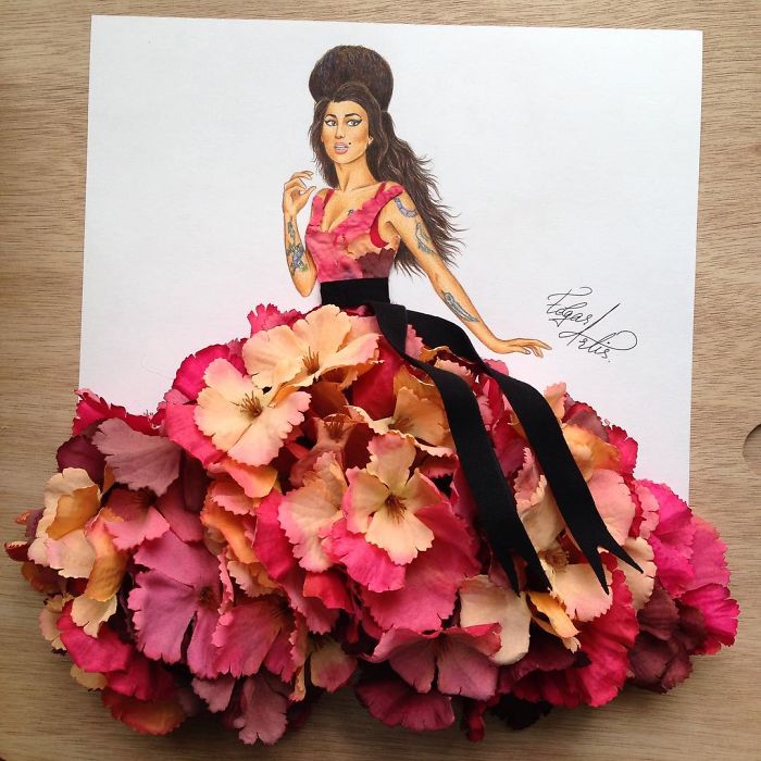 Armenian Fashion Illustrator Creates Stunning Dresses From Everyday Objects (10+ Pics)