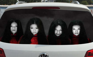 Drivers Are Using Terrifying Reflective Decals On Rear Windows To Fight Against High-Beam Users