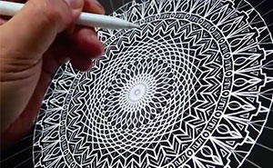 Hypnotising Mandala By Seb Lester Made Using Apple Pencil And Amaziograph