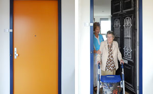 Company Recreates Doors Of Dementia Patients' Houses To Help Them Find Rooms And Feel At Home