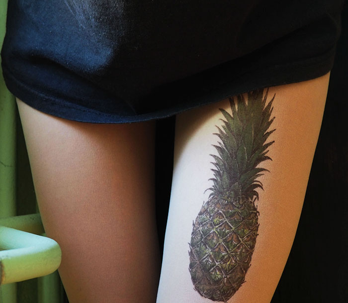 Pineapple Tattoo Tights