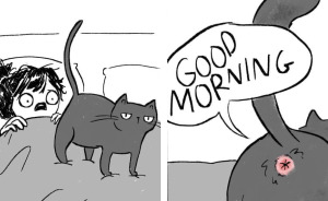 Artist Illustrates What It's Like To Live With Cats (10+ Pics)