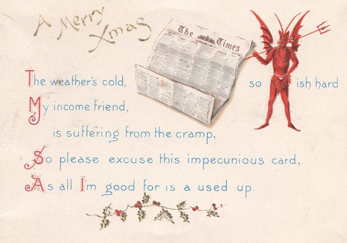 So Please Excuse This Impecunious Card, As All I'm Good For Is A Used Up
