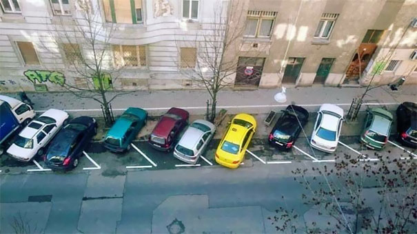 Parking Lot In Romania