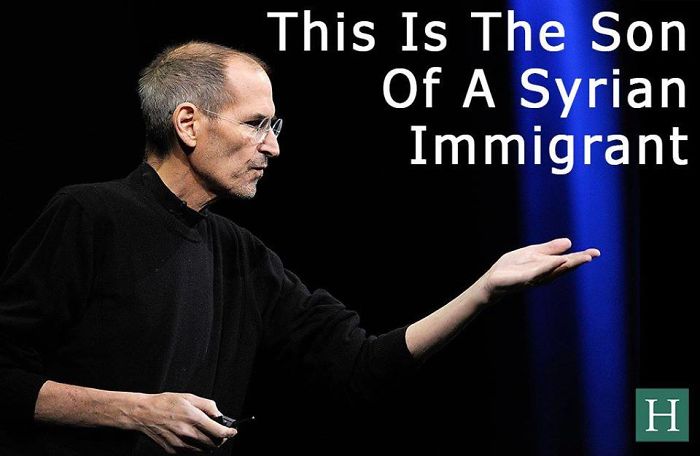 Image result for son of an immigrant pax on both houses, steve jobs