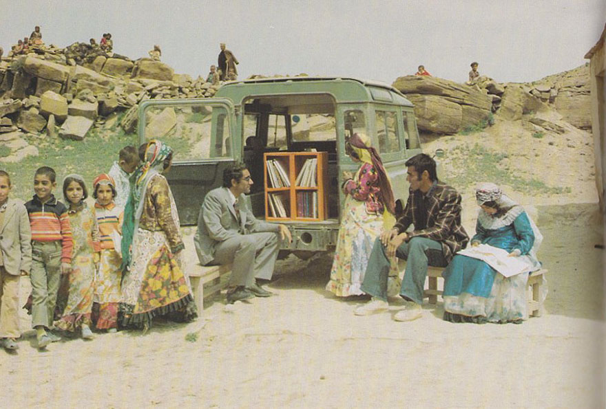 A Mobile Library In Kurdistan, Iran, 1970