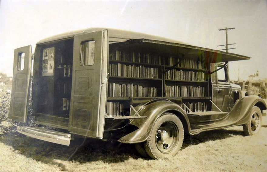 An Opened Bookmobile, 1925