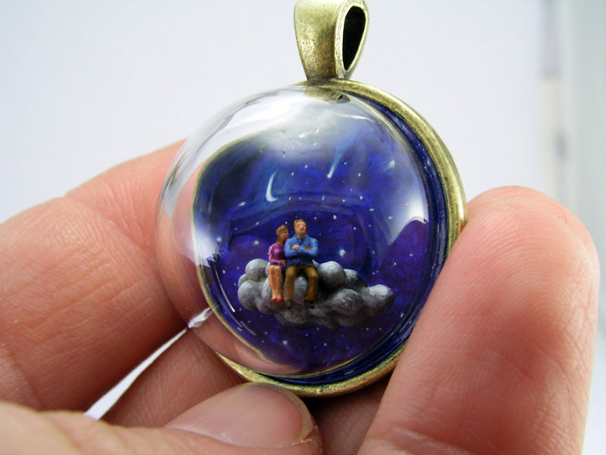 I Make Entire Miniature Worlds Inside Pieces Of Jewelry