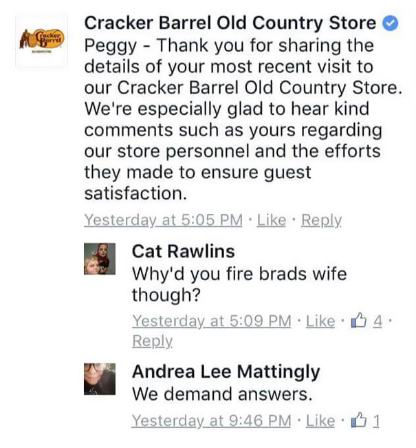 brad's wife got fired