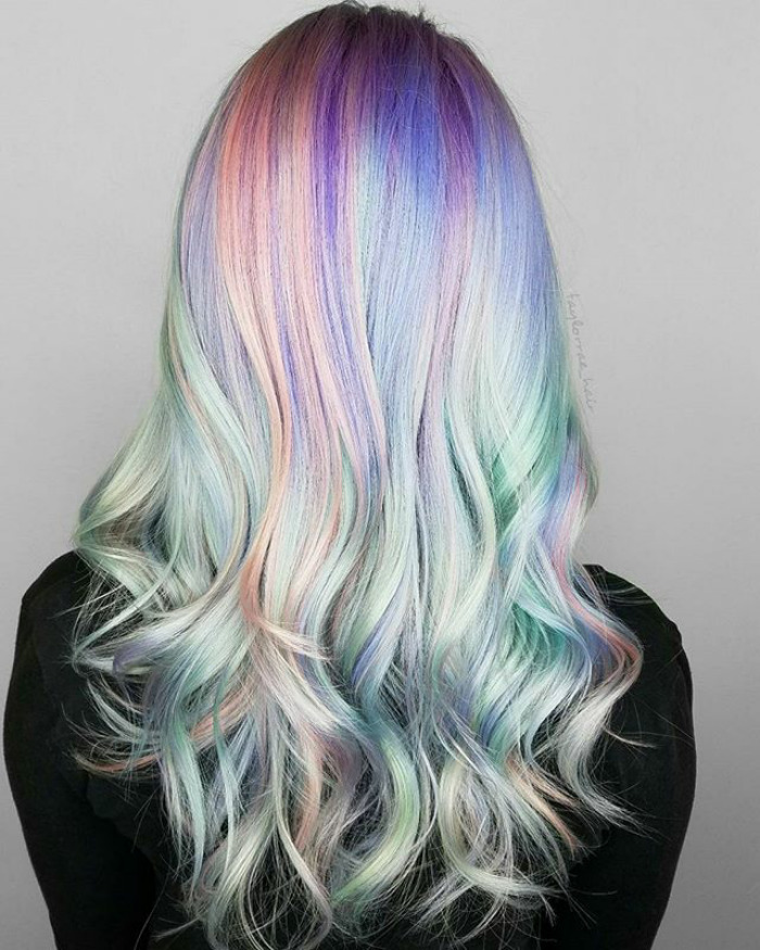 Holograficzne włosy (Opal hair). Holographic hair (Opal hair).