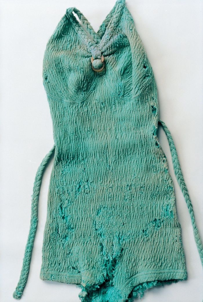 Kahlo's Knit Swimsuit In Mint Green
