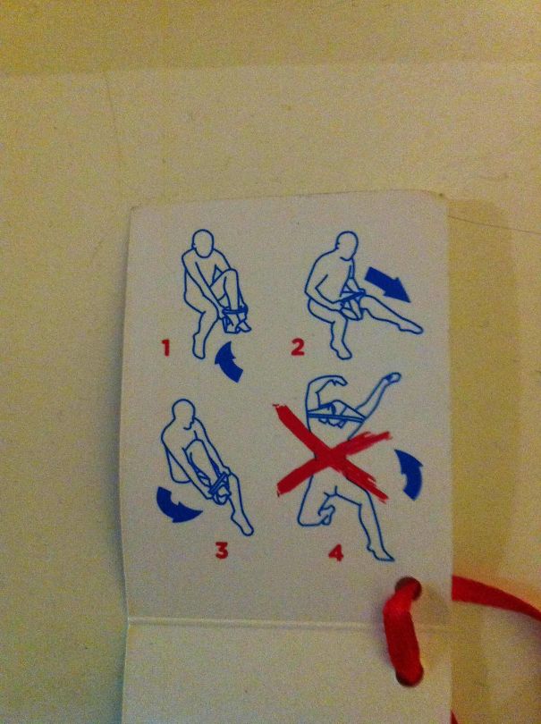 Instructions For My New Undies, Just In Case...