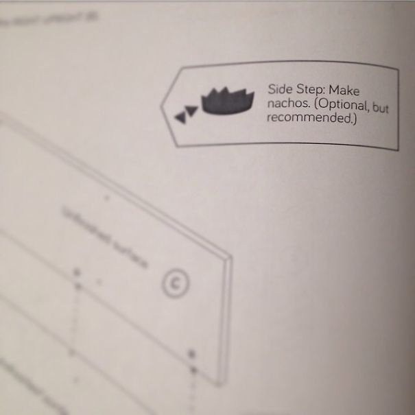 My Friend Was Putting Together Her Furniture And This Was In The Instructions