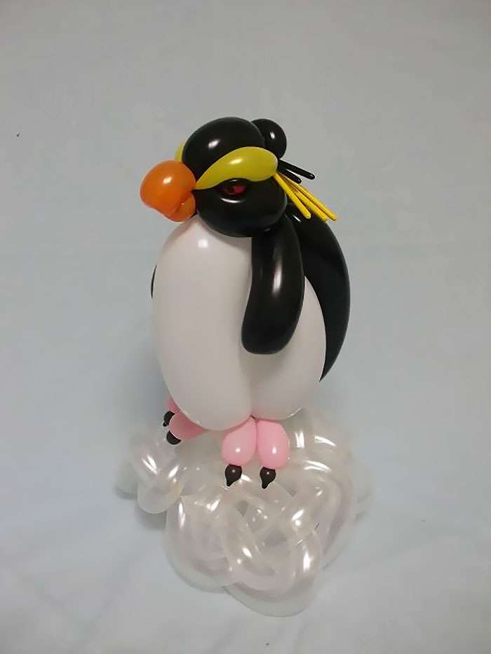 Rockhopper Penguin figuras hechas con globos inflables