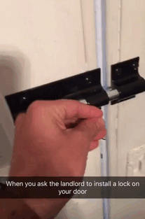 I Asked My Landlord To Install A Lock On My Door