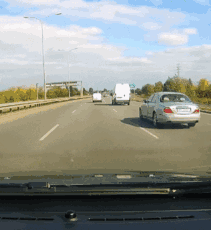 Instant Karma For Car That Cuts Lane