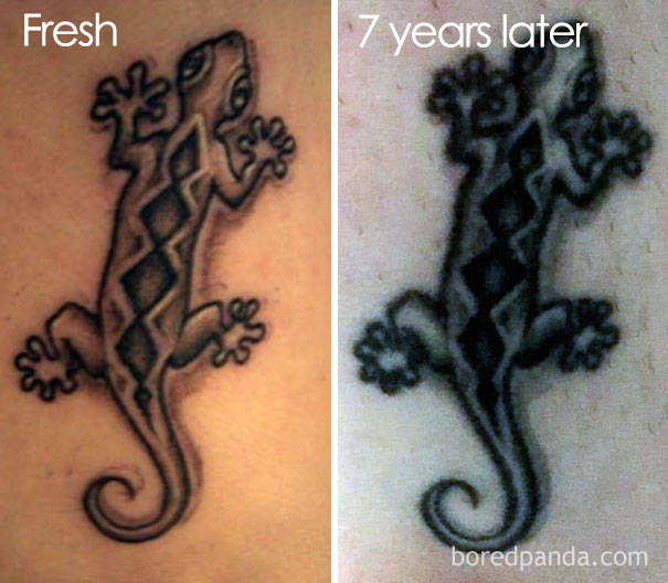 Thinking Of Getting A Tattoo These 10 Pics Reveal How Tattoos Age Over Time Bored Panda