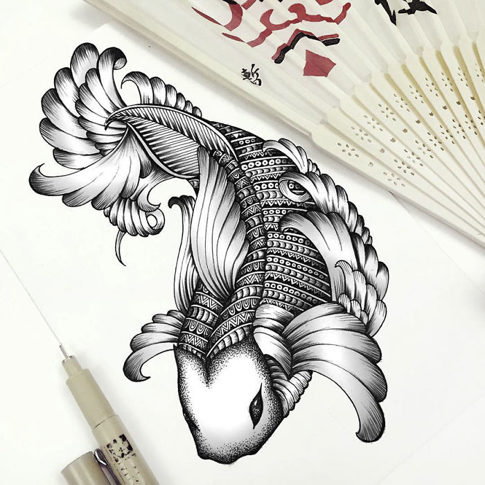 Intricate-animal-drawings-faye-halliday
