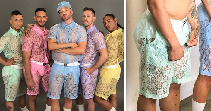Image result for lace shorts for men