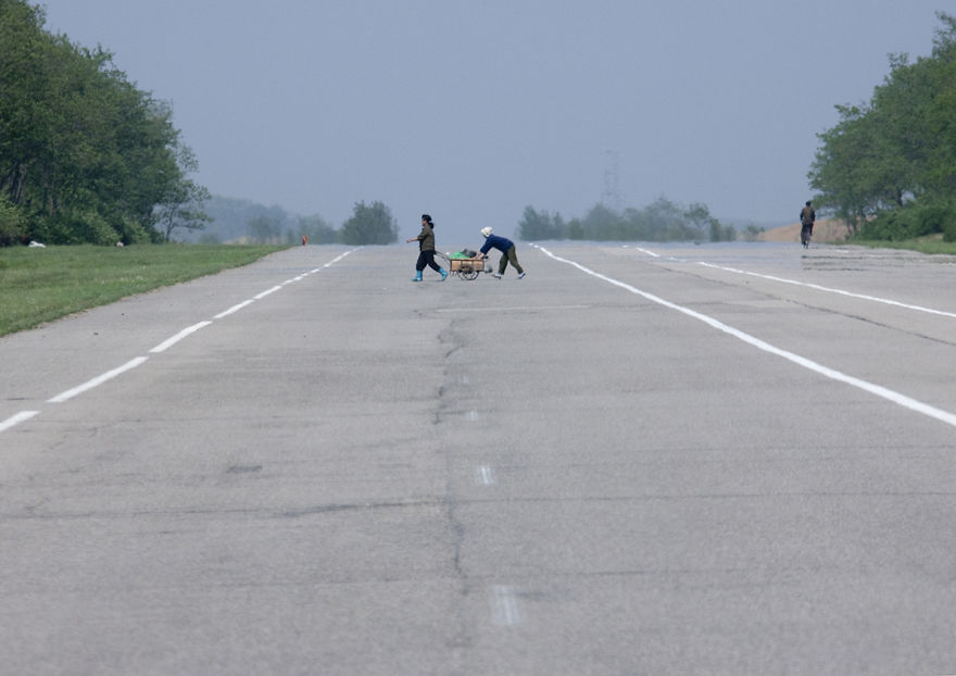 In My Country, You Can Spot Wild Animals Crossing The Highways. Whereas In North Korea, You Can See The Local Kids Crossing The Large Roads