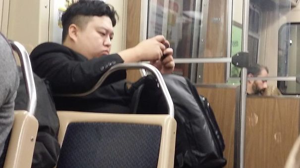Kim Jong Un On My Train Today