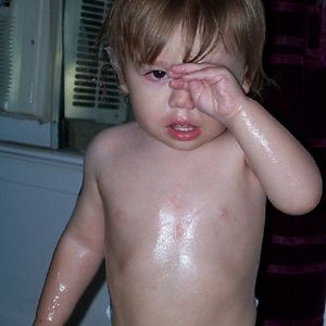 Vaseline.....now Imagine How Difficult It Was To Carry Him Up To The Bathtub!