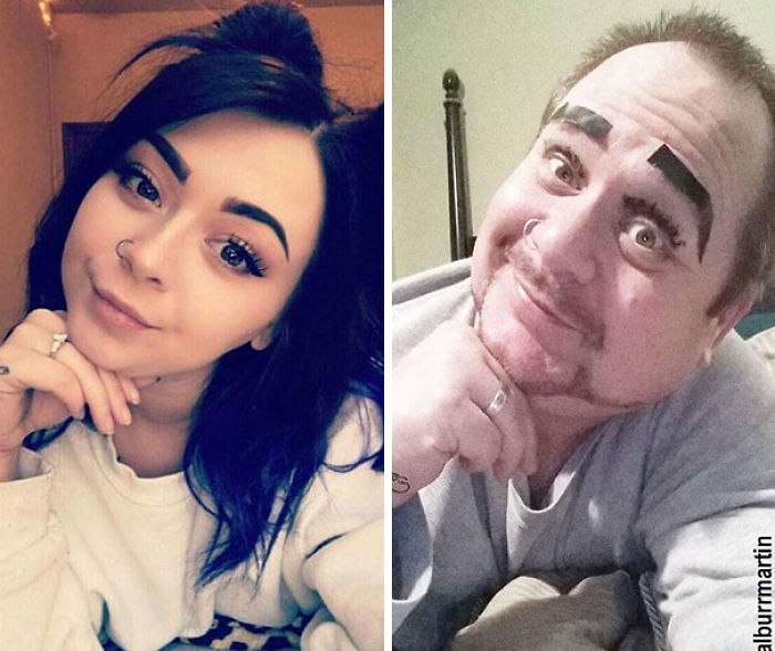 Dad Trolls Daughter By Recreating Her Racy Selfies, Ends Up Getting 2x More Followers Than Her (New Pics)