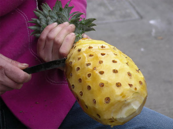 A Peeled Pineapple